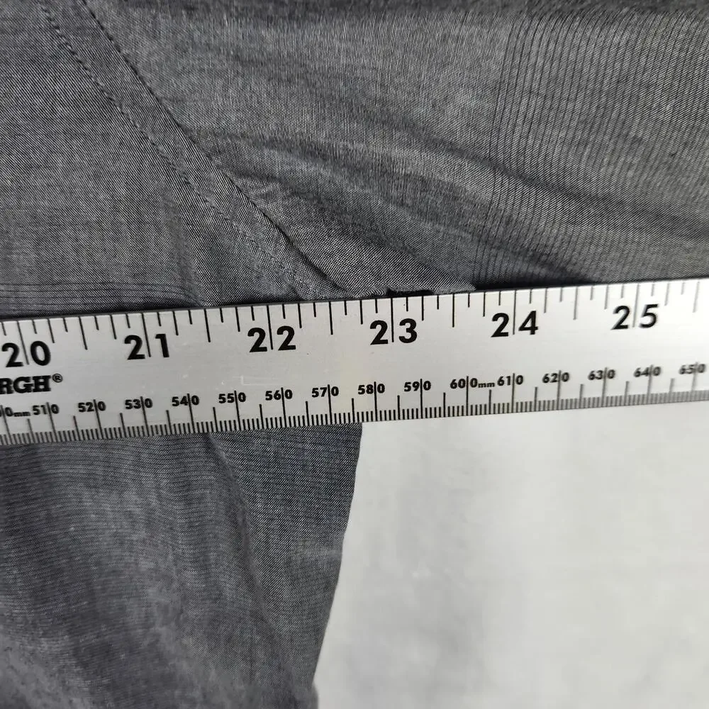 Banana Republic Heritage Collection XL Gray Button Down‎ Shirt Tailored Slim Fit